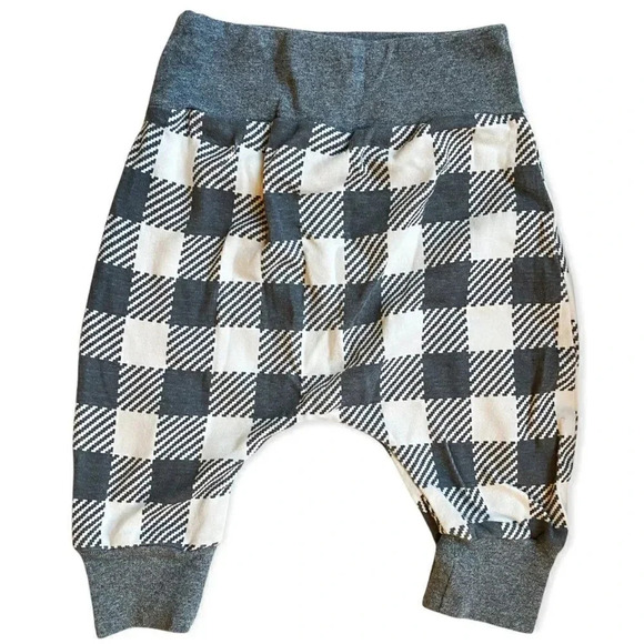 Tesa Babe | Gray & Cream Checked Harem Pants (12-18 m) - Picture 1 of 2